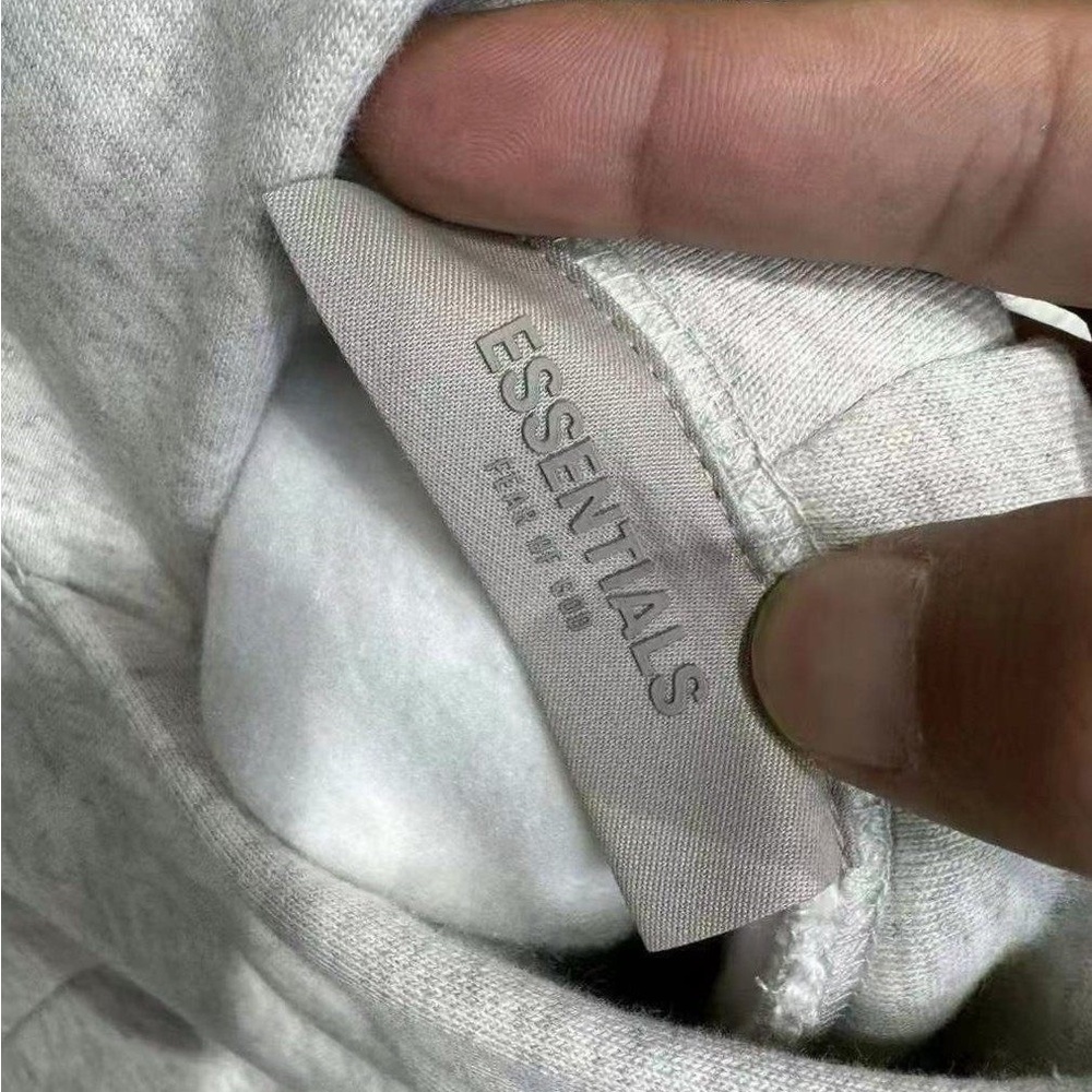 Essentials Light Grey Pullover Hoodie - image 4